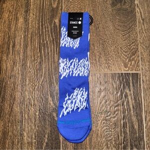 Stance Vibrant Blue and White Casual Socks
